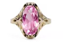 Vintage Stil Ring Amethyst 14 Karat Gelbgold vrc082y