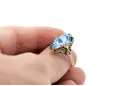 Akvamarín 14k žlté zlato Vintage craft vrc082y