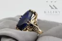 Safír 14k žluté zlato Vintage vrc082y