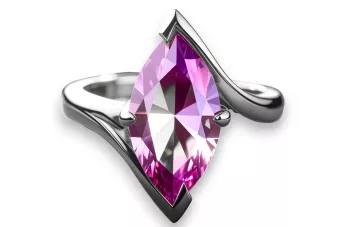 Rose yellow white gold engagement princes marquise ring 14k 585 18k 750 8k 333 rlcrc001