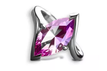 Rose yellow white gold engagement princes marquise ring 14k 585 18k 750 8k 333 rlcrc001