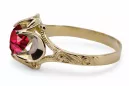 Vintage style Ring Ruby 14K Yellow gold vrc377y