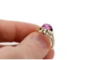 Aur galben 14K Ametist Inel Stil Vintage vrc377y