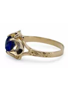 Ring Vintage Schmuck Saphir 14 Karat Gelbgold vrc377y