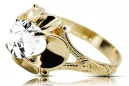 Inel Zircon Aur galben 14K Vintage bijuterii vrc377y