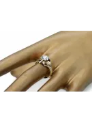 Inel Zircon Aur galben 14K Vintage bijuterii vrc377y