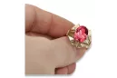14K Yellow gold Ruby Ring Vintage craft vrc015y
