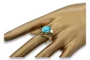 Akvamarín 14k žlté zlato Vintage Jewlery vrc015y