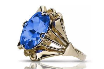 Safír 14k žluté zlato  Vintage Jewlery vrc015y