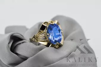 Safír 14k žluté zlato  Vintage Jewlery vrc015y