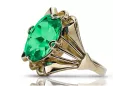 Smaragd 14 Karat Gelbgold Ring Vintage Schmuck vrc015y