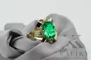 14k žluté zlato Smaragd  Vintage craft vrc015y