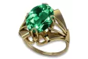 14k žluté zlato Smaragd  Vintage craft vrc015y