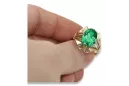 Ring Emerald 14K Yellow gold Vintage Jewlery vrc015y