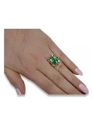14k žluté zlato Smaragd  Vintage craft vrc015y