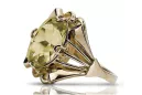 14K Yellow gold Yellow Peridot Ring Vintage craft vrc015y