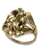 14 Karat Gelbgold Gelber Peridot Ring Vintage vrc015y