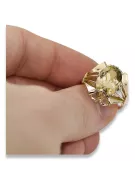 Вінтаж стиль Каблучка Жовтий Перідо 14K Жовте золото vrc015y