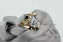 14K жълто злато Циркон Пръстен Винтидж бижута vrc015y