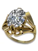 Каблучка Циркон 14K Жовте золото Вінтаж vrc015y