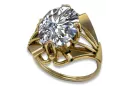 Inel Vintage bijuterii Zircon Aur galben 14K vrc015y