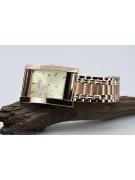 Zegarek z różowego14k 585 złota z bransoletą męski Geneve mw009r&mbw006r