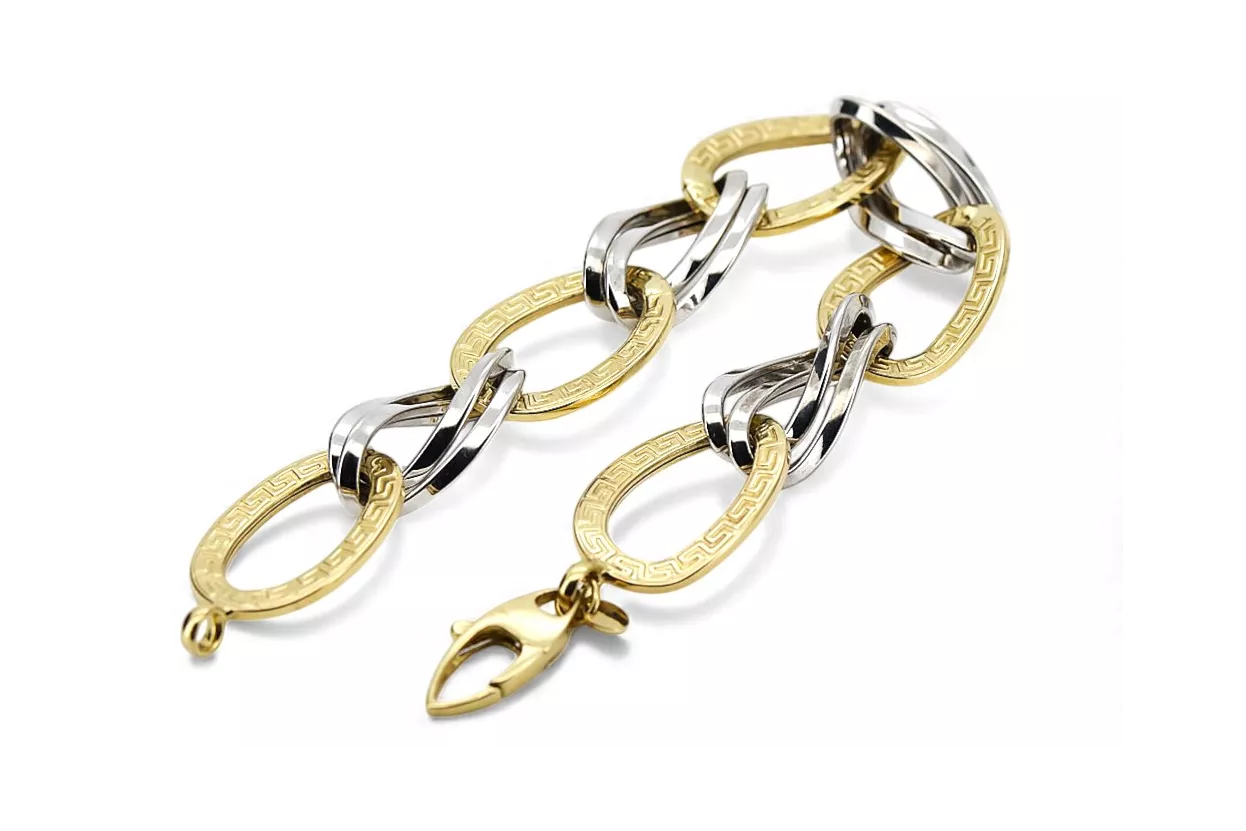 Pulsera de oro rosa amarilla ★ russiangold.com ★ oro 585 333 bajo precio