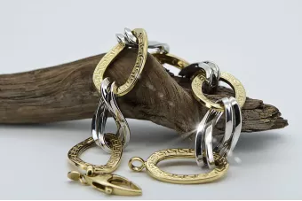 Žltá ružová zlatá náramok ★ russiangold.com ★ GOLD 585 333 Nízka cena