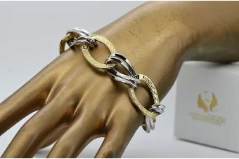 Κίτρινο ροζ χρυσό βραχιόλι ★ russiangold.com ★ χρυσό 585 333 χαμηλή τιμή