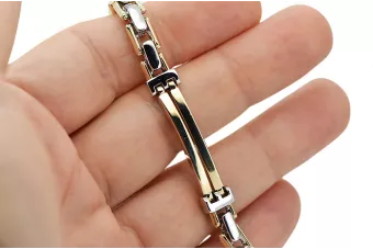 Geltona rožinė aukso apyrankė ★ russiangold.com ★ Gold 585 333 Žema kaina