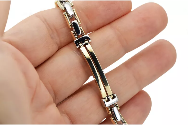 Pulsera de oro rosa amarilla ★ russiangold.com ★ oro 585 333 bajo precio