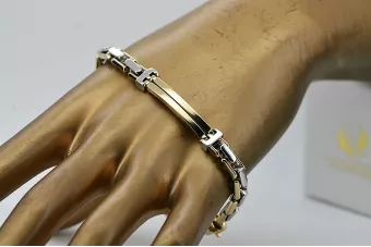 Жълта розова златна гривна ★ russiangold.com ★ злато 585 333 ниска цена