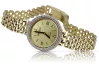 14K Gold Geneve Women's Quartz zircon Watch Premium lw101ydyEX