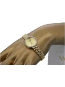 To je 14k Ženeva, italština, zirkonia, 23mm zlaté hodinky