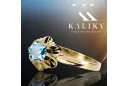 Vintage craft Ring Aquamarine 14K Yellow gold vrc004y