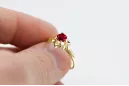 Ring Vintage craft Ruby 14K Yellow gold vrc004y