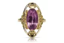 Vintage Jewlery  Ametyst 14k žluté zlato vrc014y