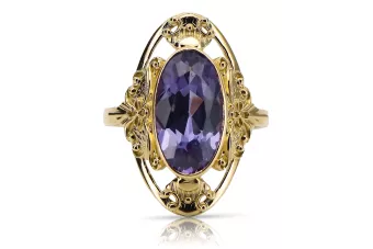 Vintage craft Alexandrit 14k žluté zlato vrc014y