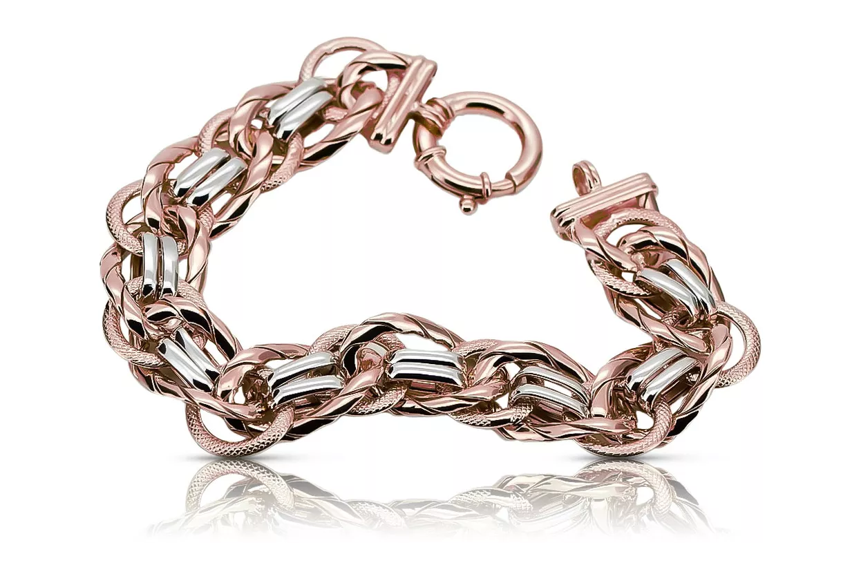 Rose Pink 14K Rusia Gold 585 Lady Bratara CFB009RW