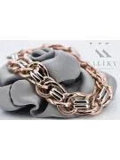 Rose Pink 14K Ruský zlatý 585 Lady náramek CFB009RW