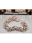Rose Pink 14k Russisches Gold 585 Dame Armband CFB009RW