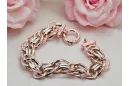 Rose Pink 14K Ruský zlatý 585 Lady náramek CFB009RW