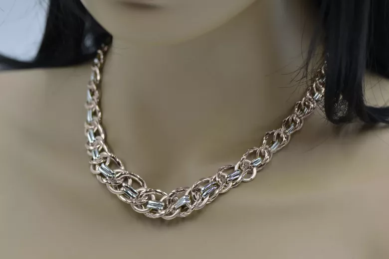 Žlutá růže zlatý řetěz ★ russiangold.com ★ zlato 585 333 nízká cena