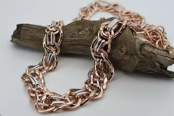 Κίτρινη ροζ χρυσή αλυσίδα ★ russiangold.com ★ χρυσό 585 333 χαμηλή τιμή