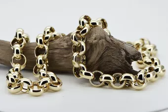 Złoty Damski łańcuszek ankrowy 14k 585 z żółtete złoto Ankier Fantazy cfc005y