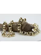 Италиански жълт 14k златен котва Kenik Lady Fantazy гривна CFB005Y