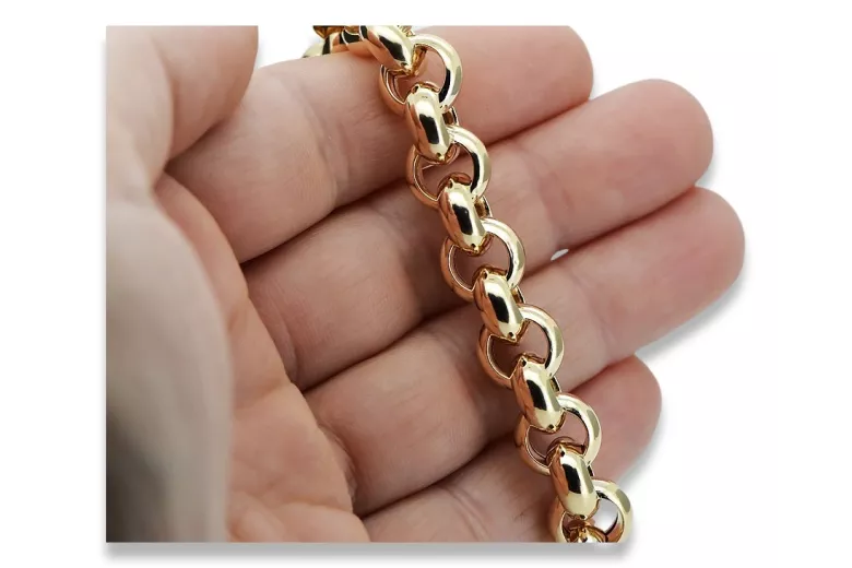 Италиански жълт 14k златен котва Kenik Lady Fantazy гривна CFB005Y