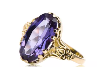 Vintage Alexandrit 14k žlté zlato vrc058y