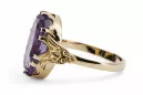 Ring Alexandrite 14K Yellow gold Vintage Jewlery vrc058y