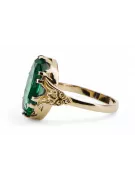 Smarald Aur galben 14K Inel Stil Vintage vrc058y